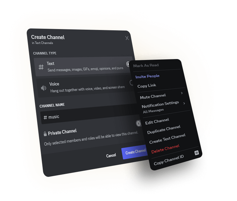 creating a discord channel