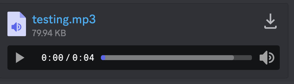 discord audio file